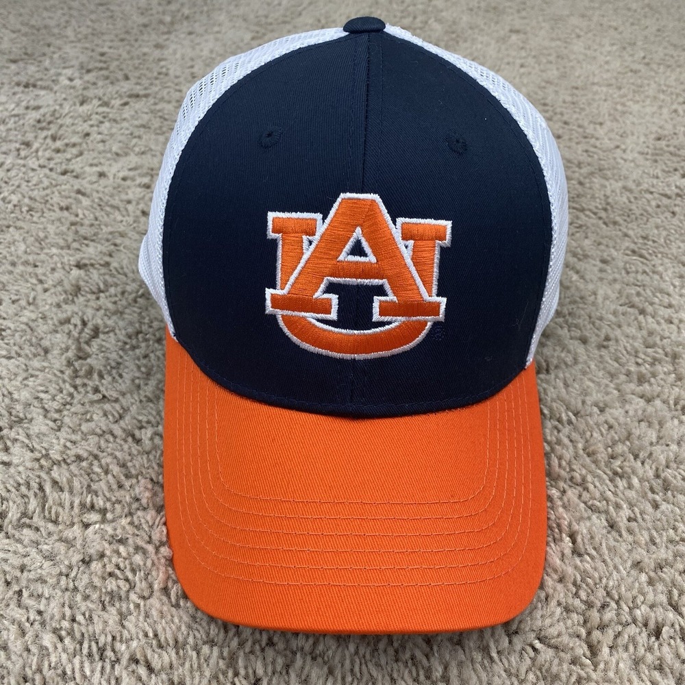 Auburn Tigers Hat Classic Snapback Team Logo Blue Orange White Mesh NCAA Cap